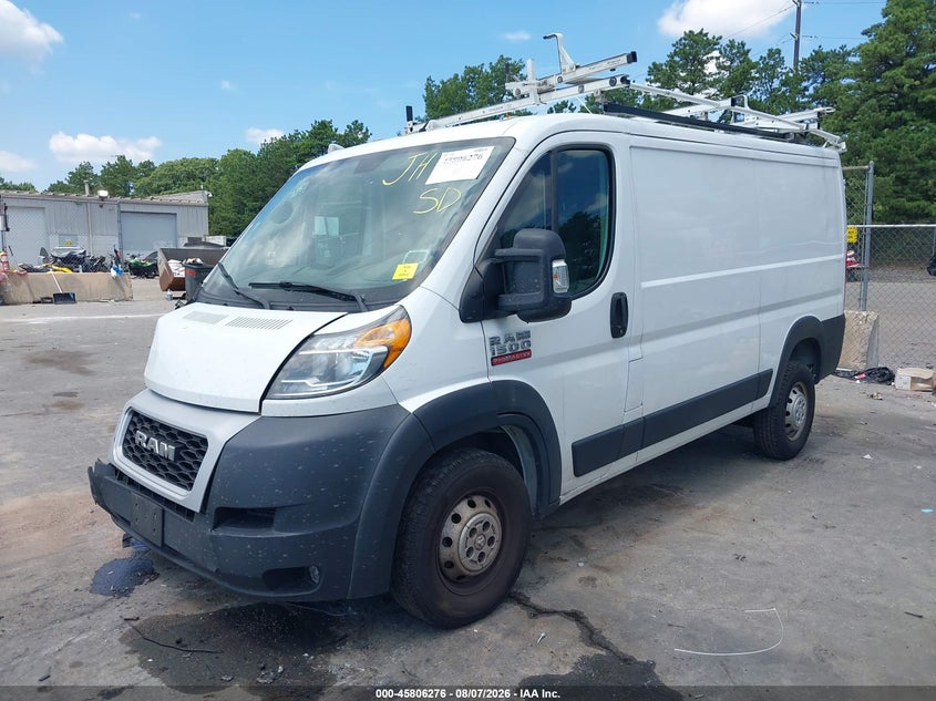 Vin: 3c6lrvag2me578245, lot: 46305122, ram promaster 1500 low roof 136 wb 20212