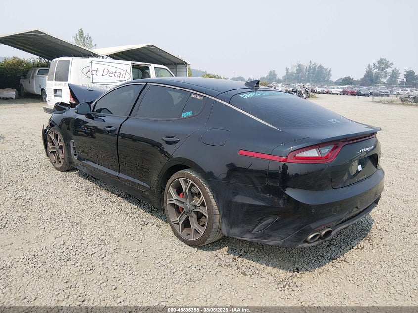Vin: knae35lc0m6096616, lot: 46305201, kia stinger gt 20213