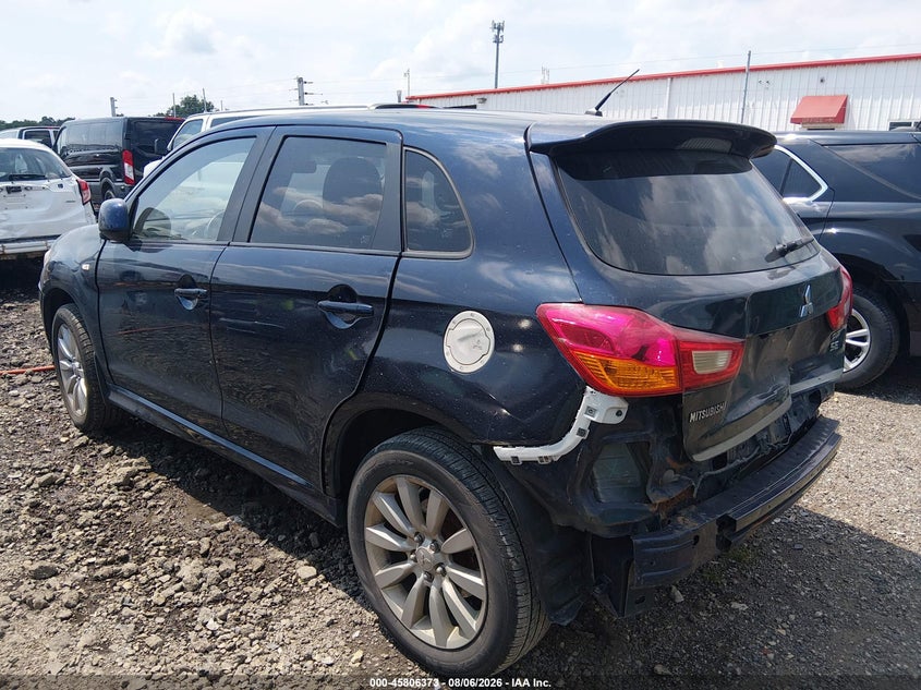 Vin: ja4ar4au1bz016624, lot: 46305219, mitsubishi outlander sport se 20113