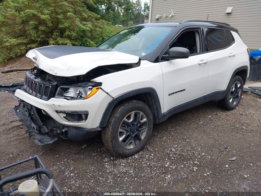 Vin: 3c4njddb9jt343416, lot: 46305267, jeep compass trailhawk 4x4 20182