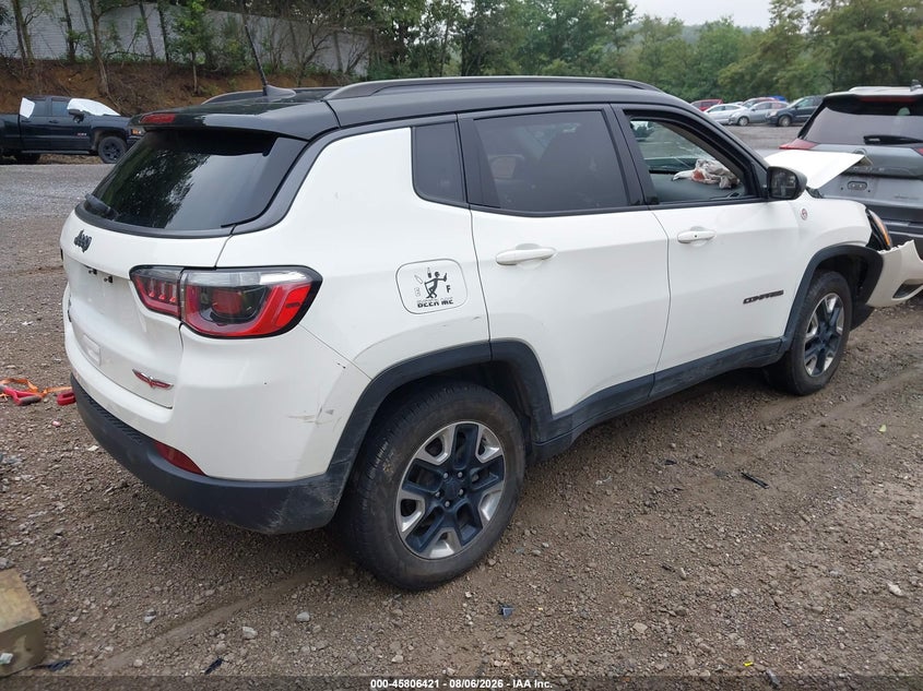 Vin: 3c4njddb9jt343416, lot: 46305267, jeep compass trailhawk 4x4 20184