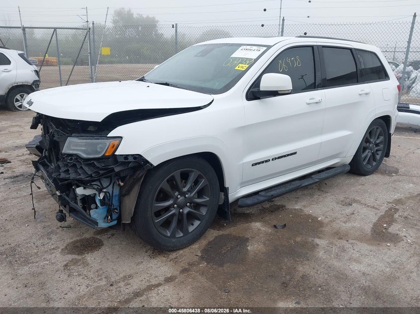 Vin: 1c4rjfcg8jc346423, lot: 46305284, jeep grand cherokee high altitude 4x4/overland 4x4 20182