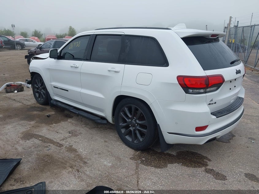 Vin: 1c4rjfcg8jc346423, lot: 46305284, jeep grand cherokee high altitude 4x4/overland 4x4 20183