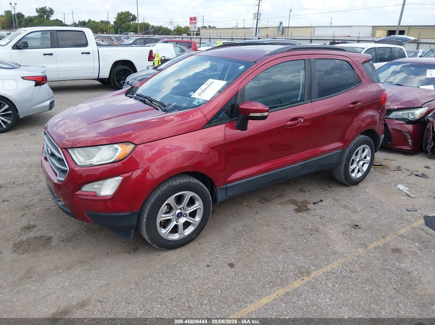 Vin: maj6s3gl4kc301173, lot: 46305290, ford ecosport se 20192