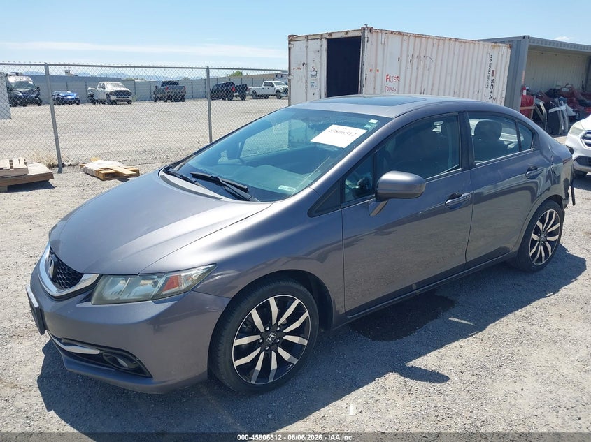 Vin: 2hgfb2f9xfh529497, lot: 46305358, honda civic ex-l 20152