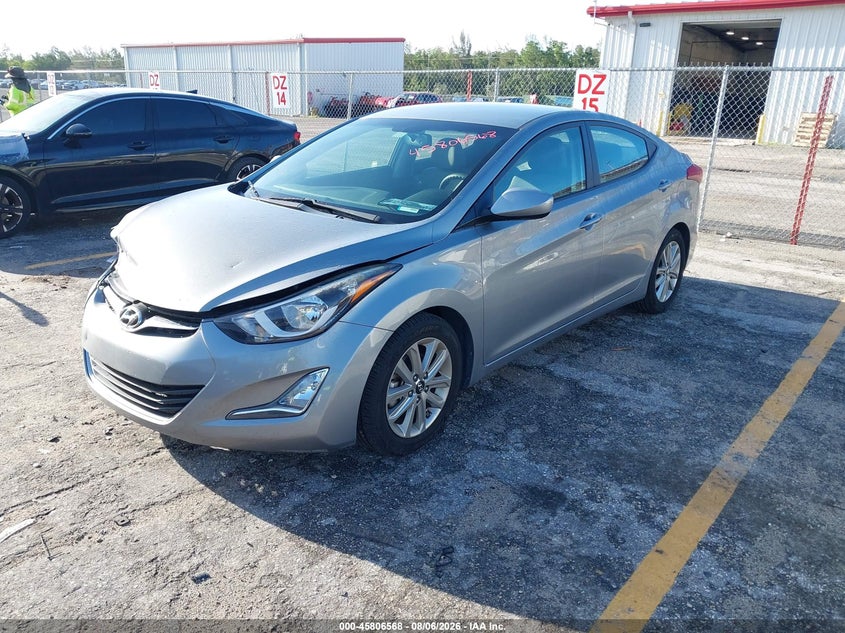 Vin: kmhdh4ae8fu420064, lot: 46305414, hyundai elantra se 20152