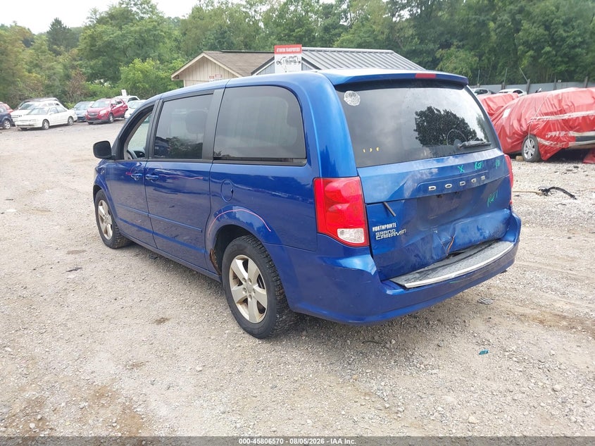 Vin: 2c4rdgbg5dr650436, lot: 46305416, dodge grand caravan se 20133