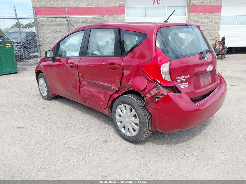 Vin: 3n1ce2cp8fl388175, lot: 46305436, nissan versa note sv 20153