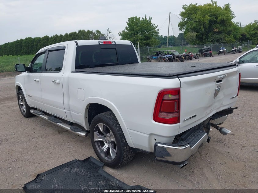 Vin: 1c6srfrt7ln400568, lot: 46305448, ram 1500 laramie  4x4 6'4 box 20203