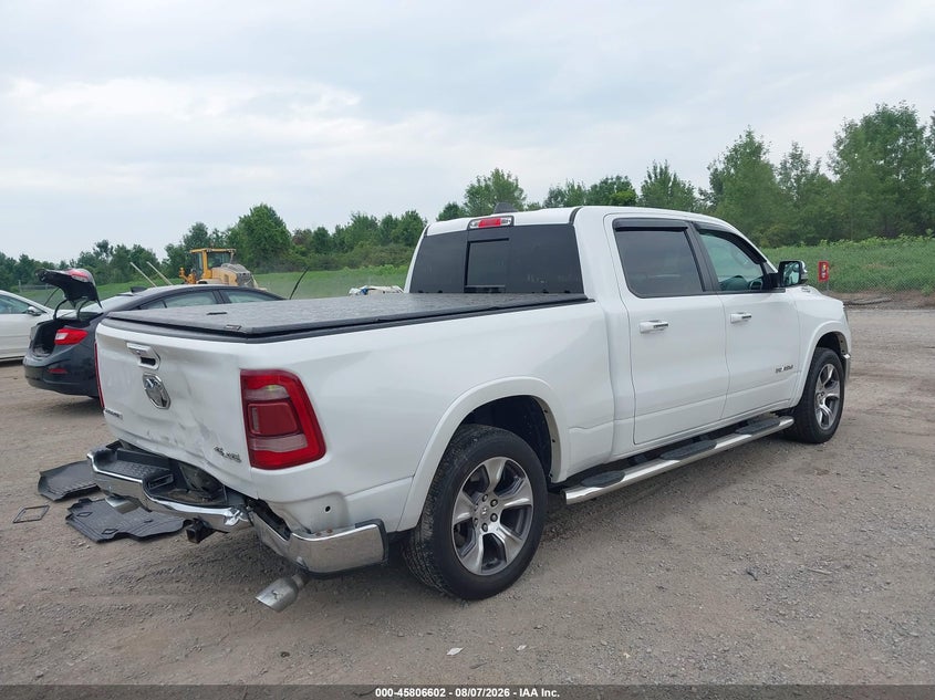 Vin: 1c6srfrt7ln400568, lot: 46305448, ram 1500 laramie  4x4 6'4 box 20204
