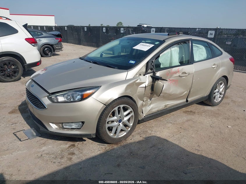 Vin: 1fadp3h21jl216630, lot: 46305451, ford focus sel 20182