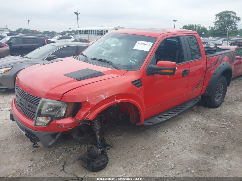 Vin: 1ftex1ev8afa00077, lot: 46305454, ford f-150 svt raptor 20102