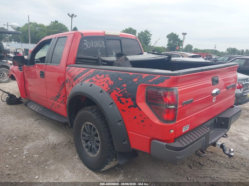 Vin: 1ftex1ev8afa00077, lot: 46305454, ford f-150 svt raptor 20103