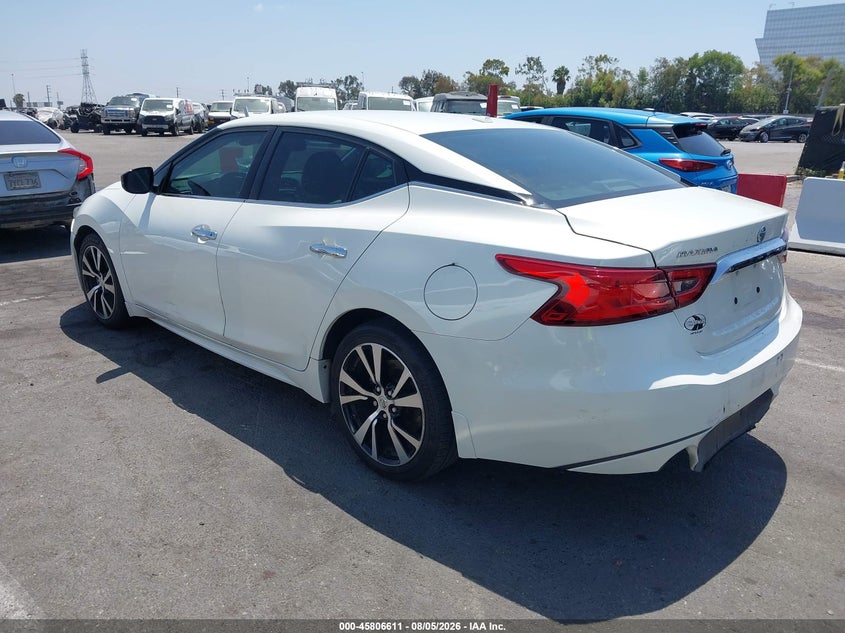 Vin: 1n4aa6ap2jc372705, lot: 46305457, nissan maxima 3.5 s 20183