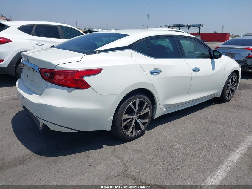 Vin: 1n4aa6ap2jc372705, lot: 46305457, nissan maxima 3.5 s 20184