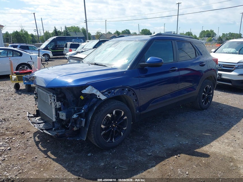 2022 Chevrolet TrailBlazer, Front End, IAAI, VIN KL79MPSL2NB021937 — photo 2