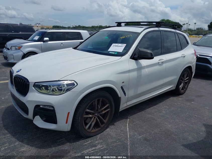 2019 BMW X3, Left Rear, IAAI, VIN 5UXTS3C5XK0Z07856 — photo 2