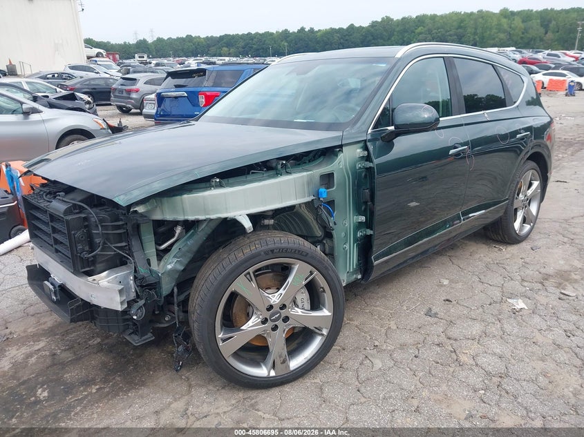 Vin: kmuhbdsb3nu100643, lot: 46305541, genesis gv80 2.5t awd 20222