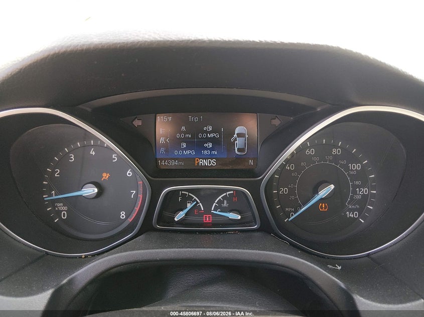 2018 FORD FOCUS SEDAN 2.0L I-4 DI, DOHC, VVT, 160HP