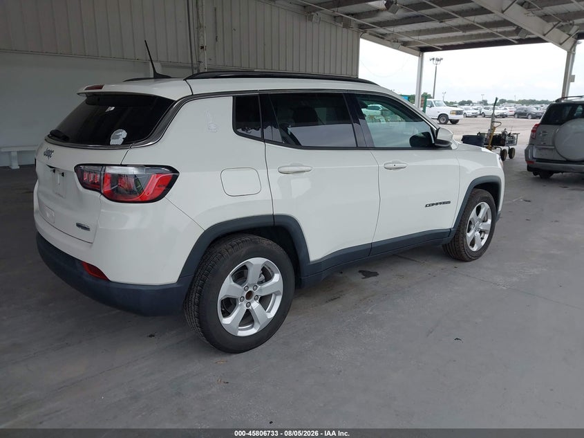 Vin: 3c4njcbb2kt851483, lot: 46305580, jeep compass latitude fwd 20194