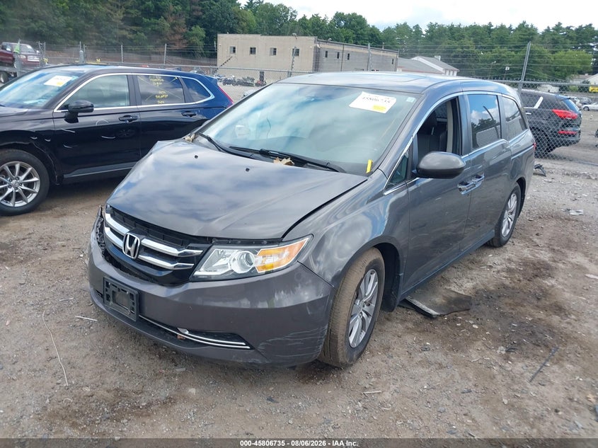 Vin: 5fnrl5h62fb009104, lot: 46305581, honda odyssey ex-l 20152