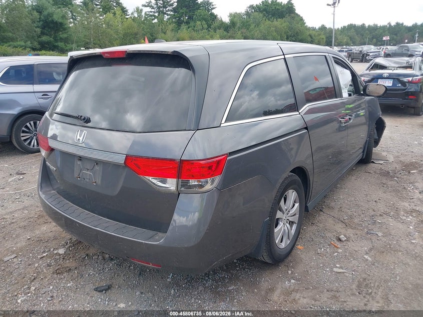 Vin: 5fnrl5h62fb009104, lot: 46305581, honda odyssey ex-l 20154