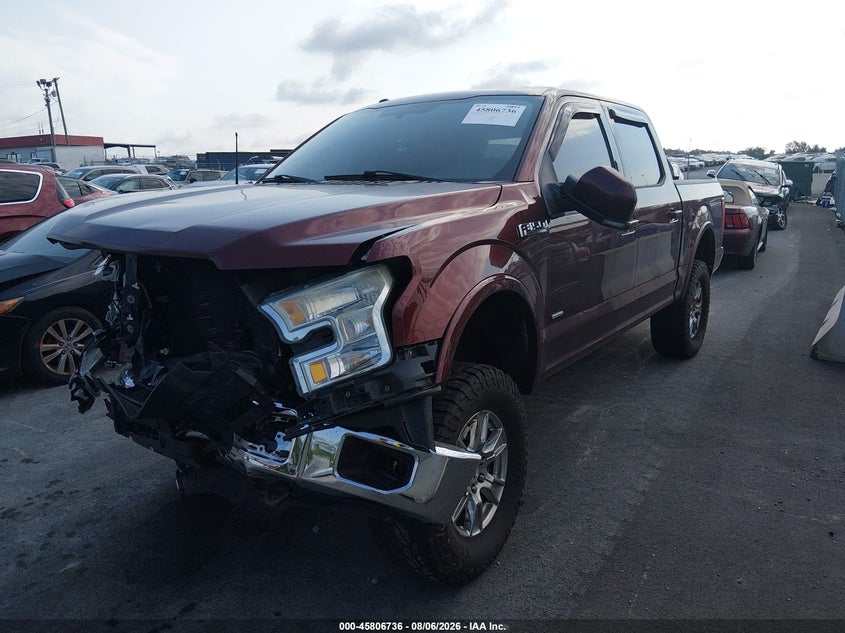 Vin: 1ftew1eg6gfc32545, lot: 46305582, ford f-150 lariat 20162