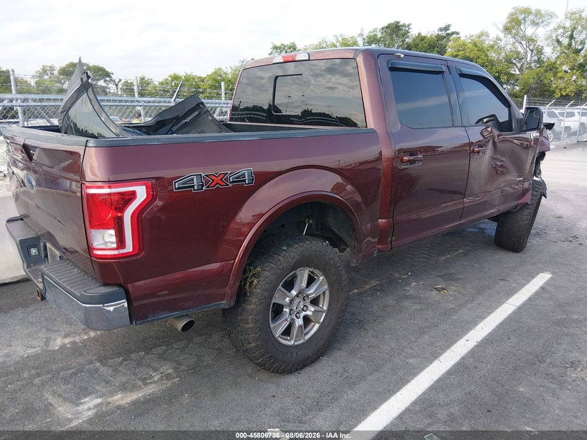 Vin: 1ftew1eg6gfc32545, lot: 46305582, ford f-150 lariat 20164