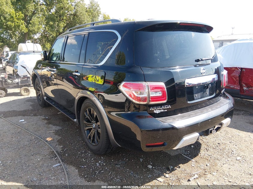 Vin: jn8ay2ne6h9703773, lot: 46305584, nissan armada platinum 20173