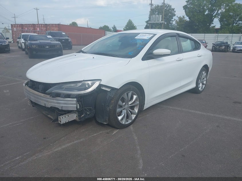 Vin: 1c3cccdg1fn630154, lot: 46305617, chrysler 200 s 20152