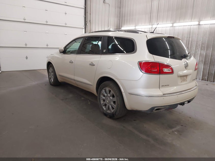 Vin: 5gakvbkd2fj134597, lot: 46305621, buick enclave leather 20153