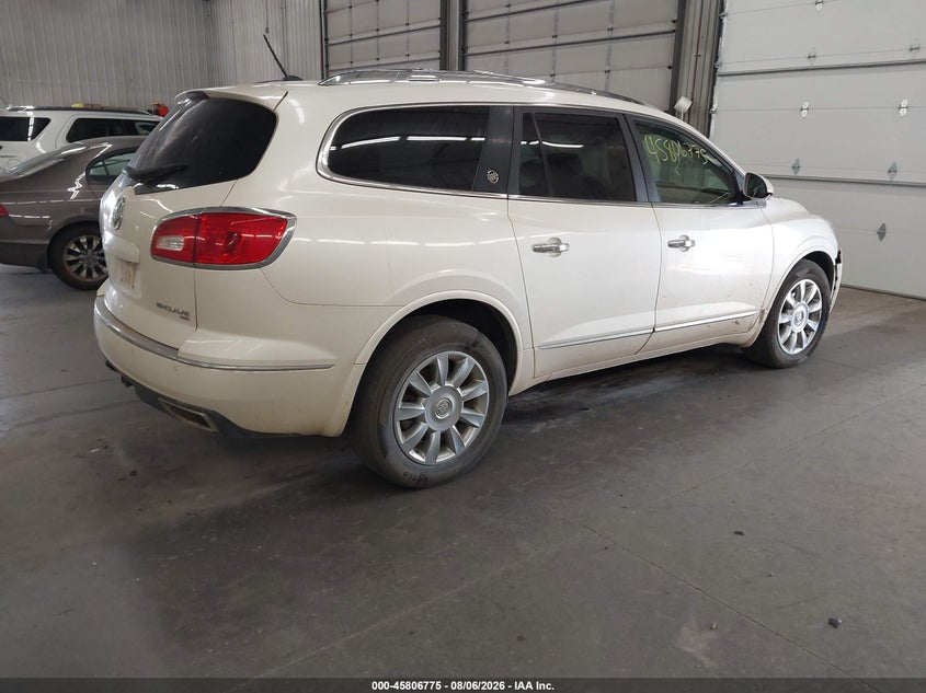 Vin: 5gakvbkd2fj134597, lot: 46305621, buick enclave leather 20154