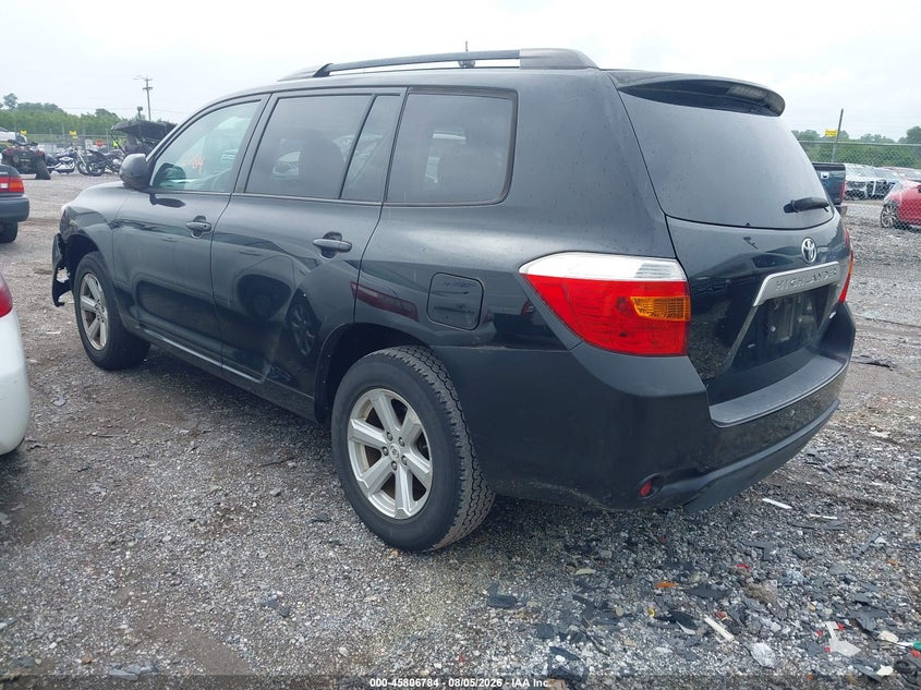 Vin: 5tdbk3eh3as024097, lot: 46305630, toyota highlander base v6 20103