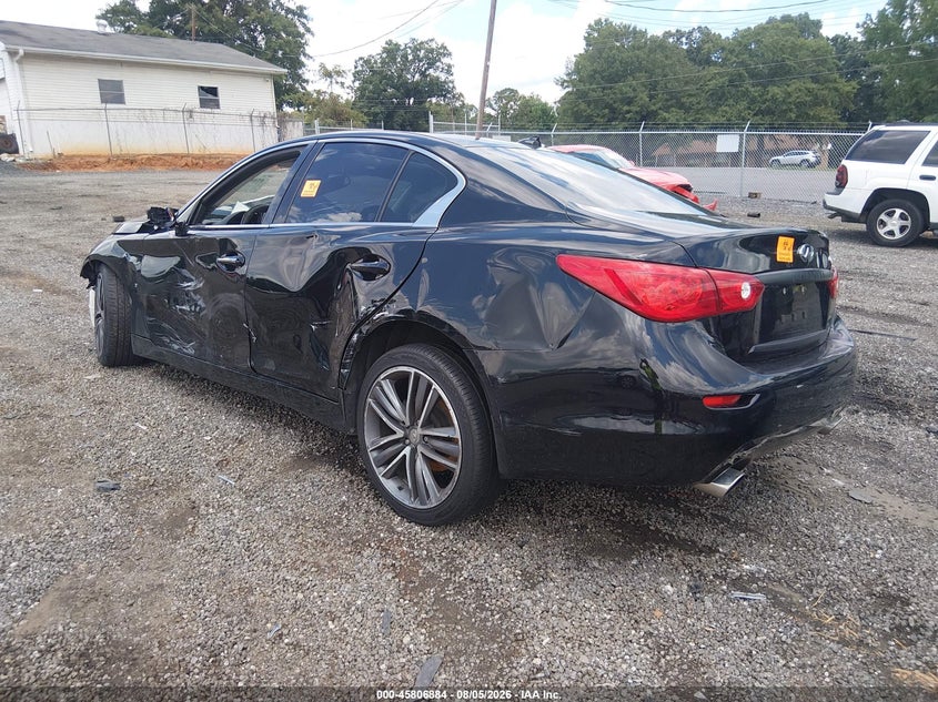 Vin: jn1bv7ap0fm343071, lot: 46305730, infiniti q50 premium 20153