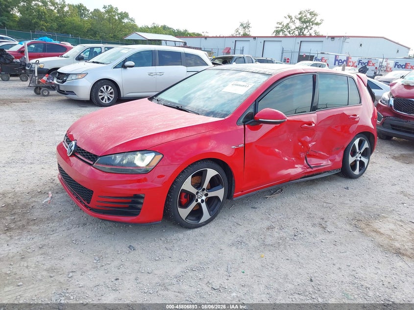 Vin: 3vw5t7au7gm054519, lot: 46305739, volkswagen golf gti se 4-door 20162