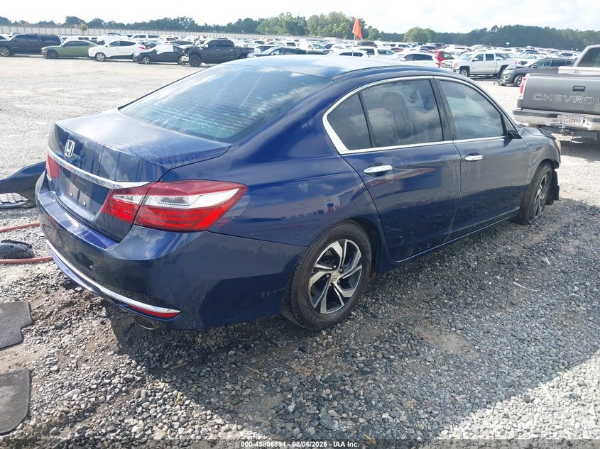 Vin: 1hgcr2f34ga064726, lot: 46305740, honda accord lx 20164