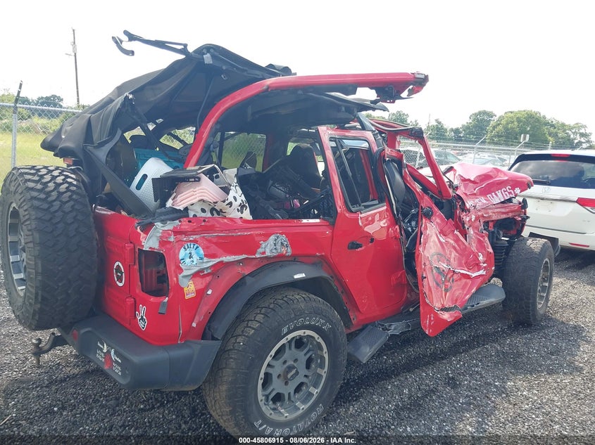 Vin: 1c4hjxdg3jw130921, lot: 46305761, jeep wrangler unlimited sport s 4x4 20184