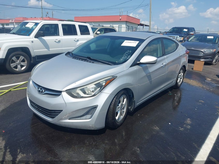 2015 Hyundai Elantra Se, Обычный износ, IAAI, VIN KMHDH4AE5FU440773 — фото 2