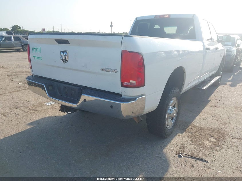 Vin: 3c6tr5ht3jg117011, lot: 46305775, ram 2500 tradesman  4x4 8' box 20184