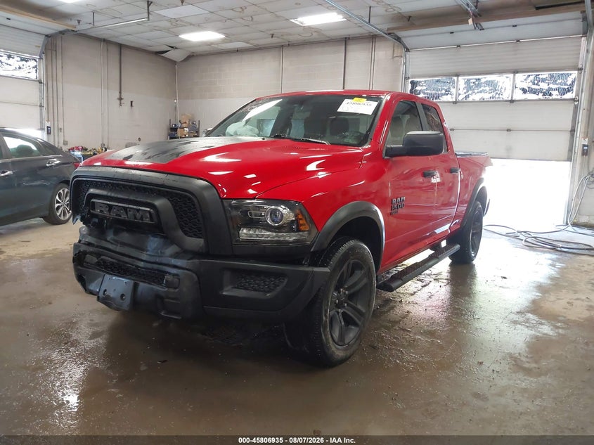 Vin: 1c6rr7gg7ms582446, lot: 46305781, ram 1500 classic warlock  4x4 6'4 box 20212