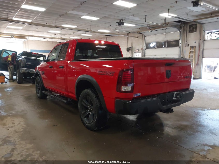Vin: 1c6rr7gg7ms582446, lot: 46305781, ram 1500 classic warlock  4x4 6'4 box 20213