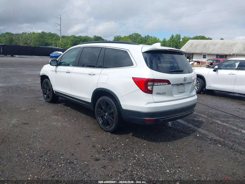 Vin: 5fnyf6h20mb031881, lot: 46305797, honda pilot awd special edition 20213