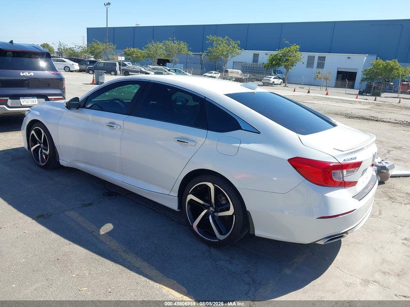 Vin: 1hgcv2f34ja052689, lot: 46305805, honda accord sport 2.0t 20183