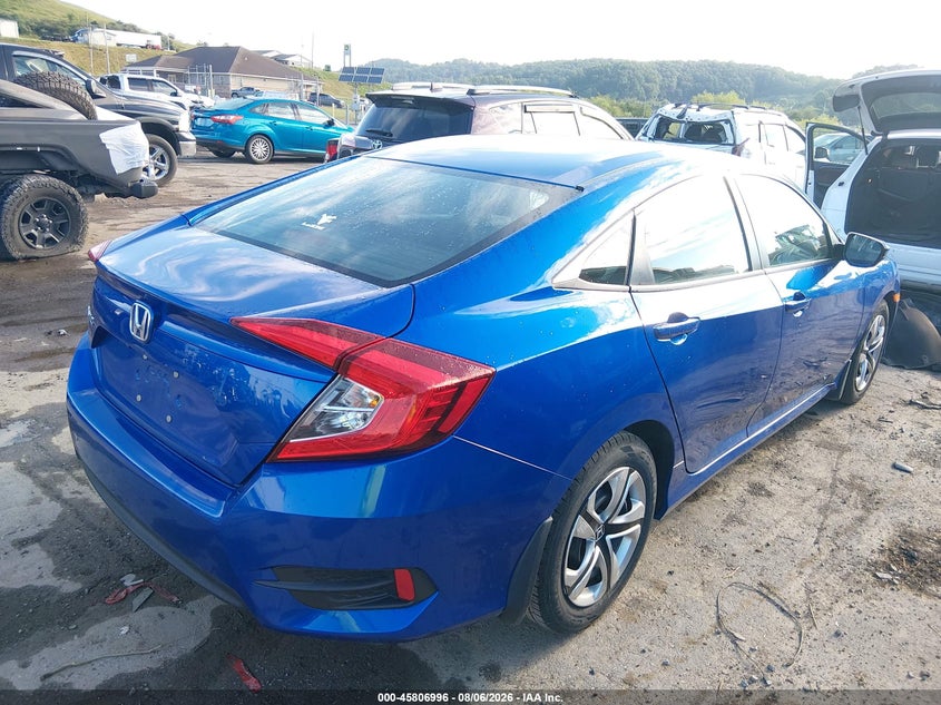 Vin: 2hgfc2f55jh518037, lot: 46305843, honda civic lx 20184