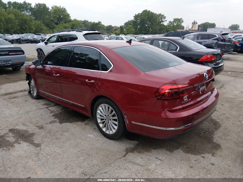 Vin: 1vwbt7a33hc026729, lot: 46305887, volkswagen passat 1.8t se 20173
