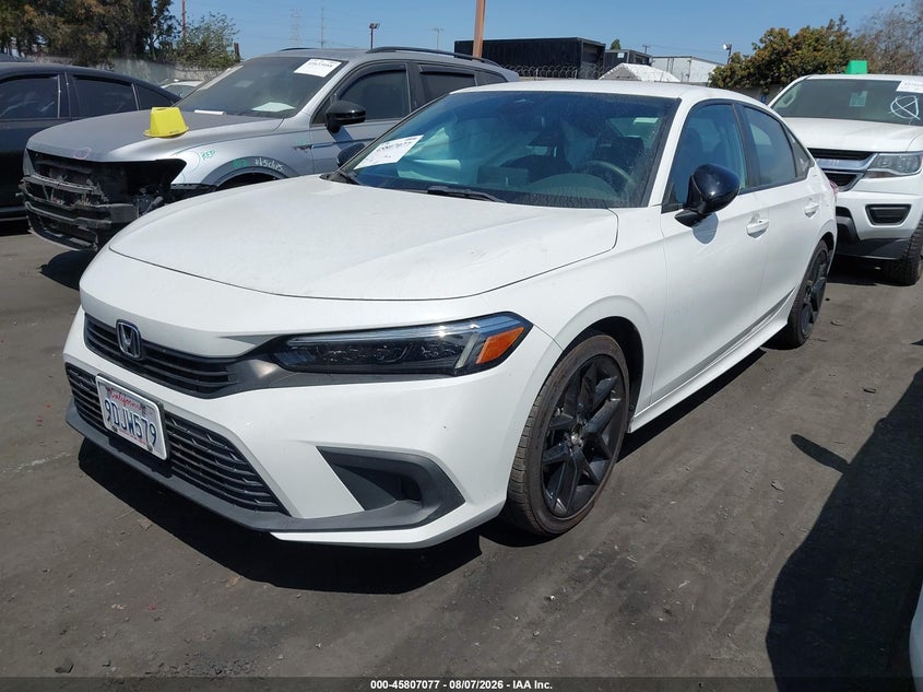 Vin: 2hgfe2f54nh603144, lot: 46305923, honda civic sport 20222