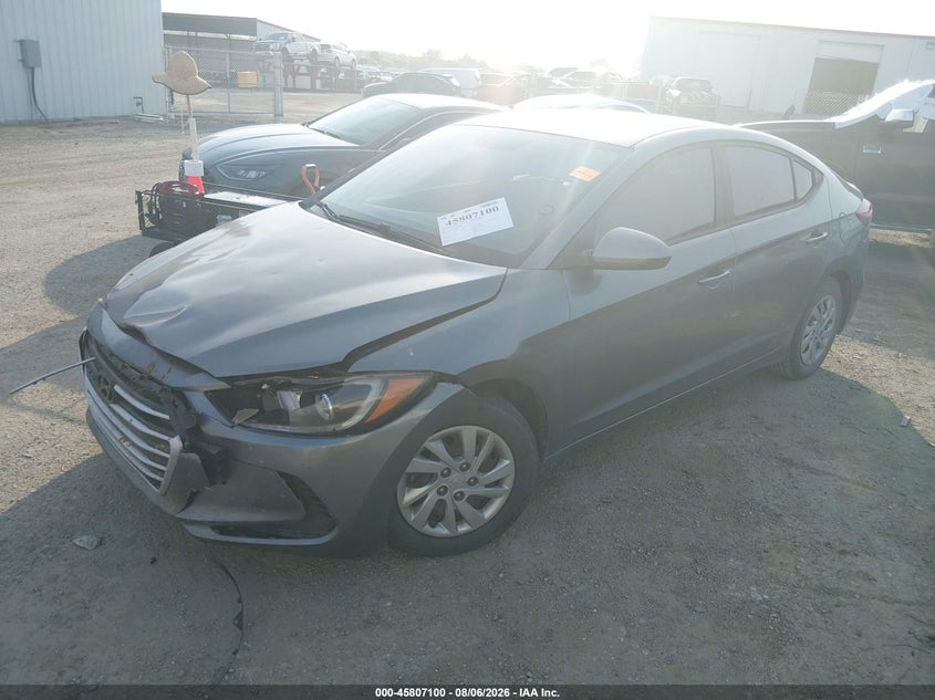 Vin: kmhd74lf9hu098062, lot: 46305946, hyundai elantra se 20172