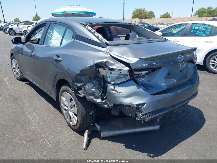 Vin: 3n1ab8bv8ny251290, lot: 46305949, nissan sentra s xtronic cvt 20223
