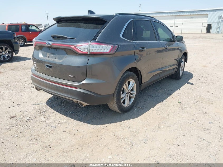 Vin: 2fmtk3j89fbb20718, lot: 46305959, ford edge sel 20154
