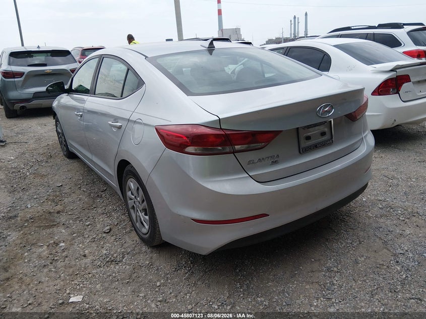 Vin: kmhd74lf2hu367230, lot: 46305970, hyundai elantra se 20173